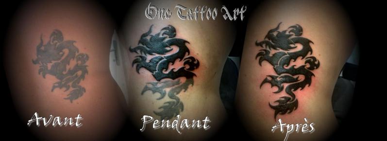 Dragon tribal one tattoo