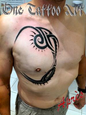 Tribal reparation one tattoo art vence 06