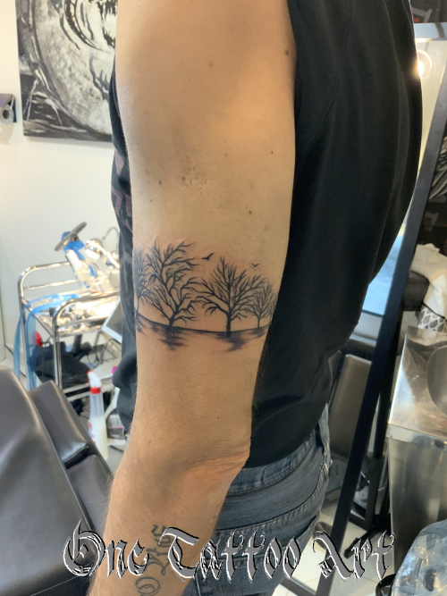 Bracelet tattoo arbre one tattoo art