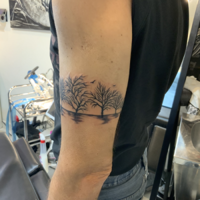 Bracelet tattoo arbre one tattoo art