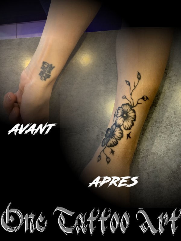 Cover one tattoo art