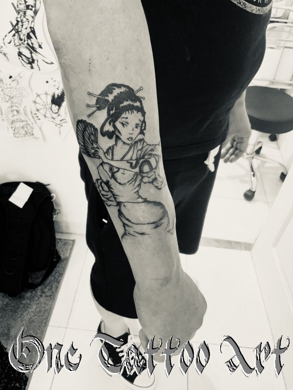 Geisha tattoo one tattoo art