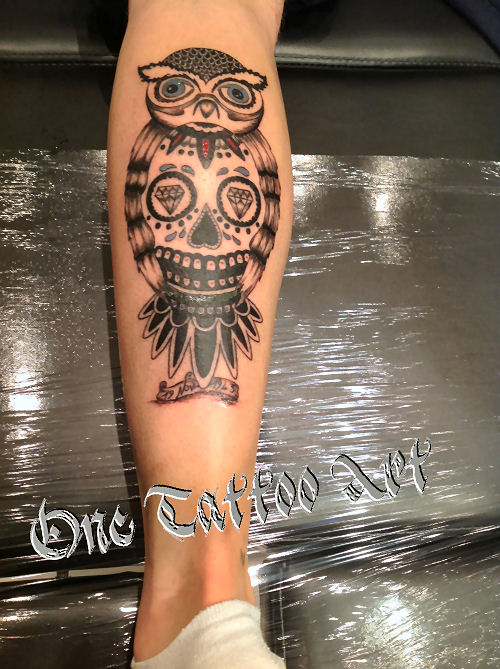 hiboux One tattoo art