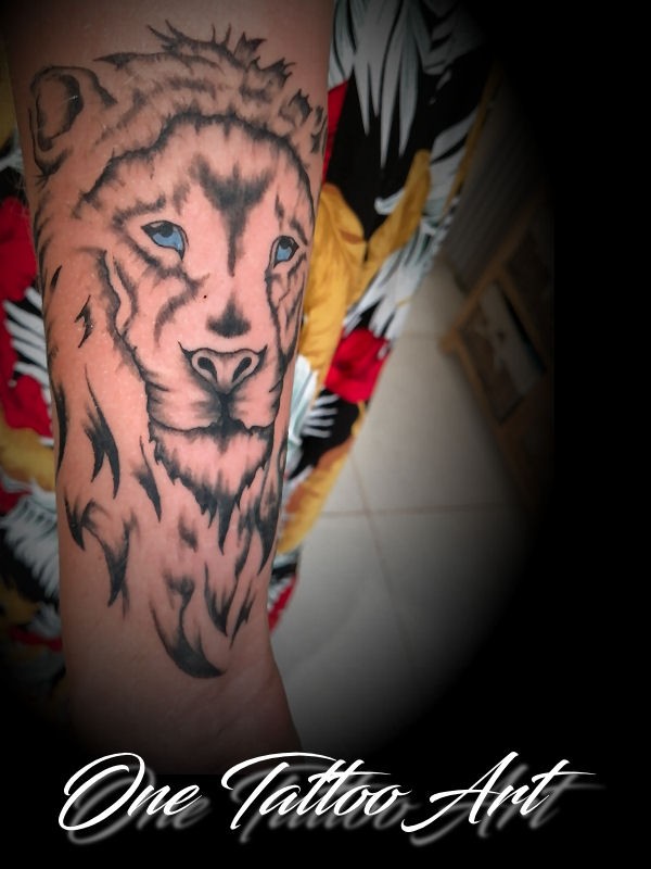 Lion one tattoo art 2