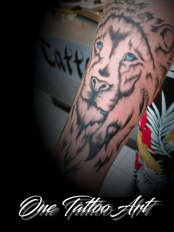 Lion tattoo one tattoo art