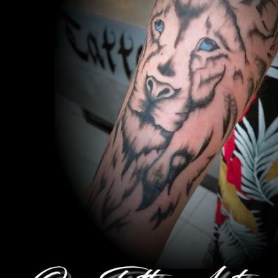 Lion tattoo one tattoo art