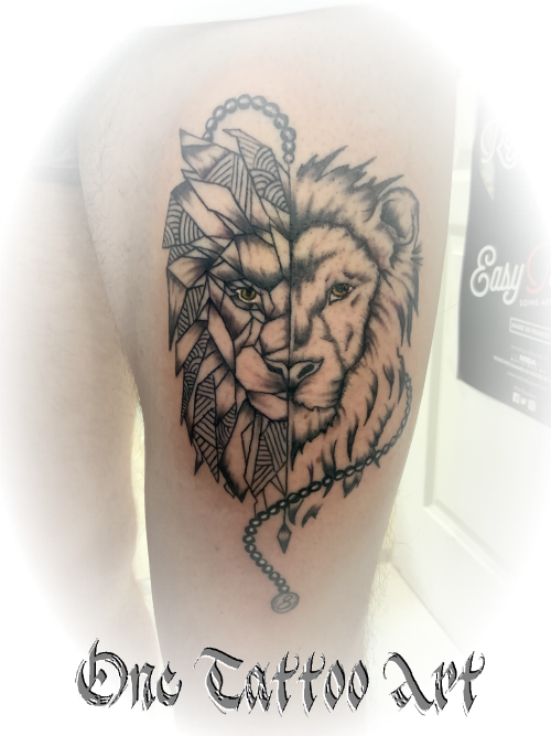 Lion tattoo one tattoo art