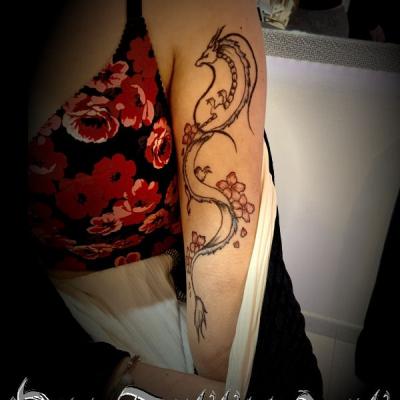 One peace dragon tattoo one tattoo art