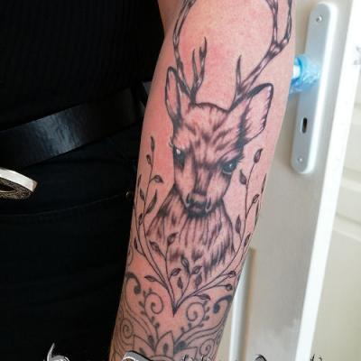 one tattoo art - cerf tattoo
