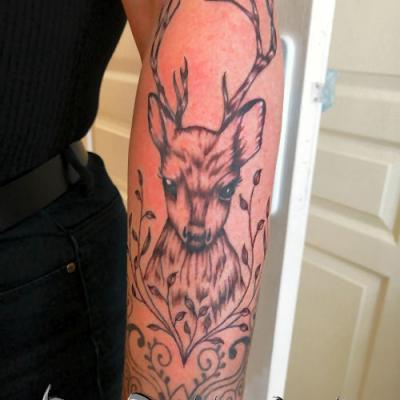 one tattoo art - tattoo cerf