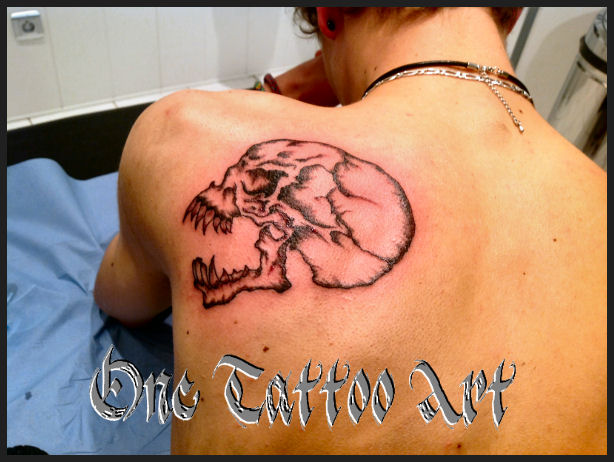 One tattoo - Crane goth