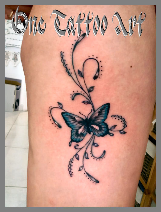 papillon tattoo - one tattoo art