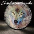 sous-verres-tete de loup- one tattoo art creation