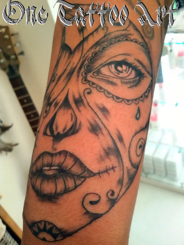 tatouage catrine muerta - one tattoo art