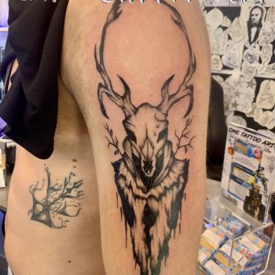 Wendigo tattoo one tattoo art